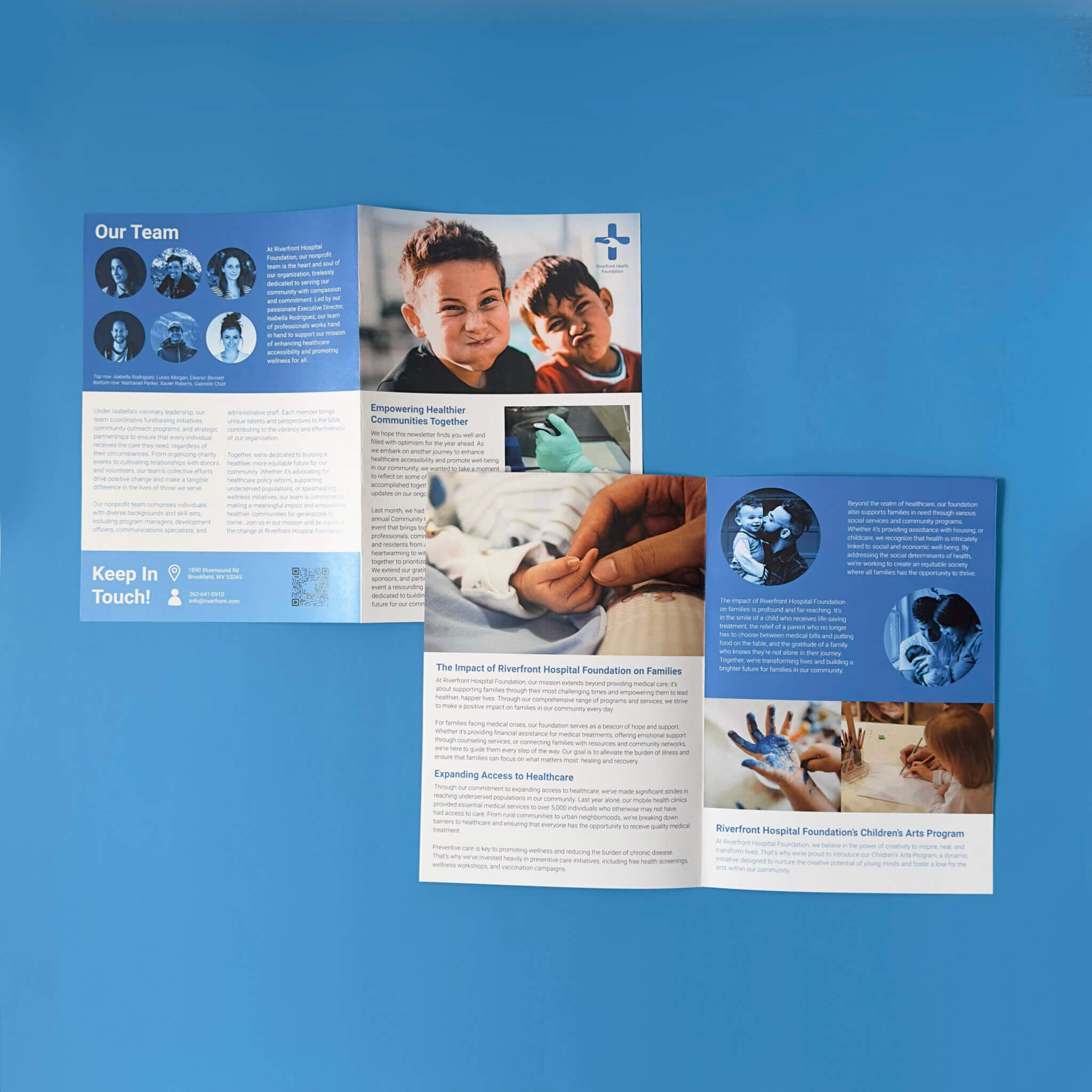 Newsletter example for healthcare company